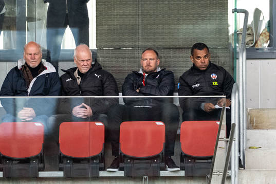 Helsingborgs  sportchef Andreas Granqvist och assisterande