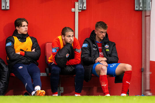 Helsingborgs målvakt Nils Arvidsson, Charlie Weberg och