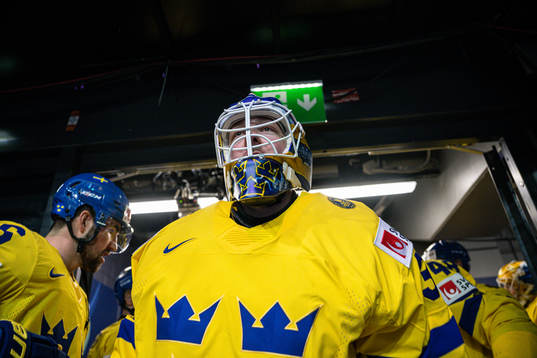 Goaltender Linus Ullmark of Sweden