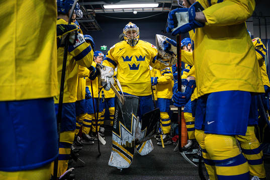 Goaltender Linus Ullmark of Sweden