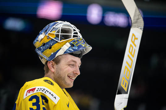 Goaltender Linus Ullmark of Sweden
