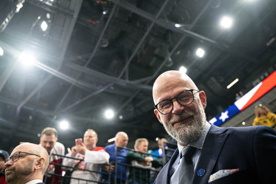 Assistant coach Markus Åkerblom of Sweden