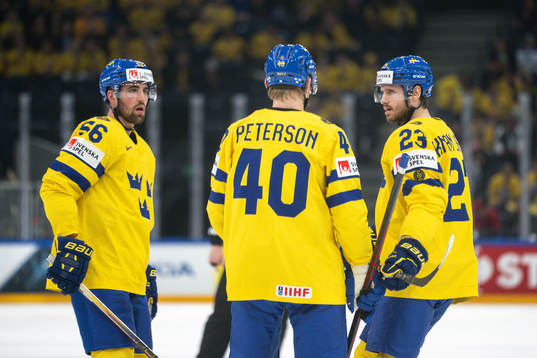 Erik Gustafsson, Jacob Peterson and Oliver Ekman Larsson of