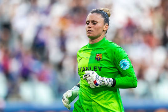 Goalkeeper Sandra Panos of Barcelona