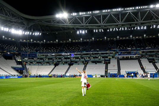 Ada Hegerberg of Lyon celebrates