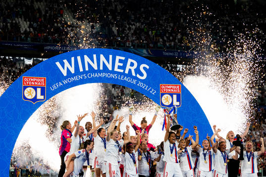 Ada Hegerberg, goalkeeper Emma Holmgren, Wendie Renard and