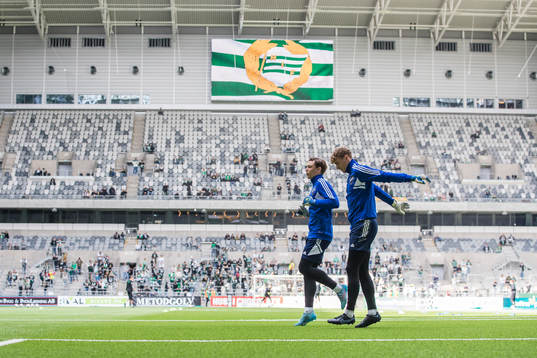 IFK Norrköpings målvakt Julius Lindgren och målvakt Otto