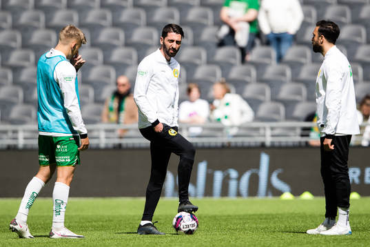 Hammarbys Dennis Collander, Nahir Besara och Abdul Khalili