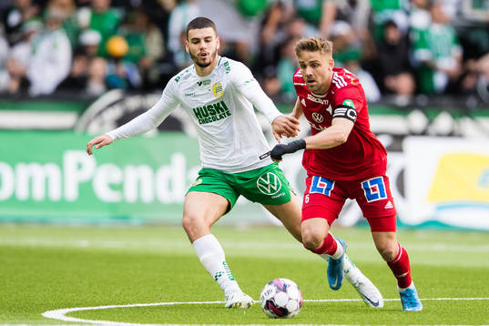 Hammarbys Edvin Kurtulus och IFK Norrköpings Christoffer