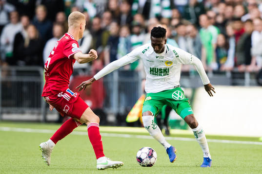 IFK Norrköpings Filip Dagerstål och Hammarbys Bubacarr