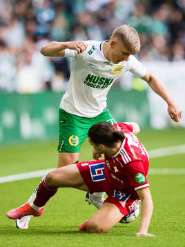 Hammarbys Dennis Collander och IFK Norrköpings Eman