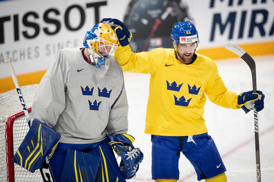 goaltender Magnus Hellberg and Erik Gustafsson