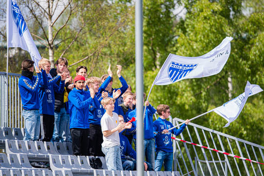 Spectators in the stands