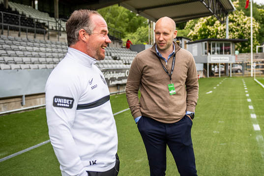 Landskronas Team Manager Jonny Karlsson och Klubbchef