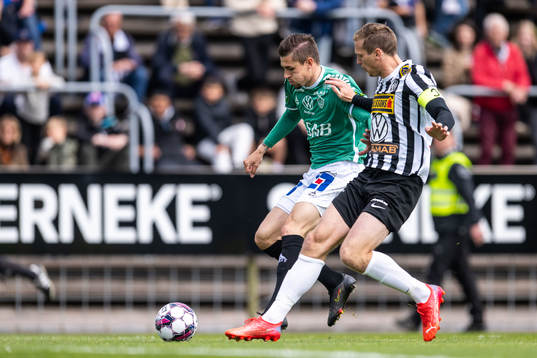 Brages André Reinholdsson och Landskronas Philip Andersson