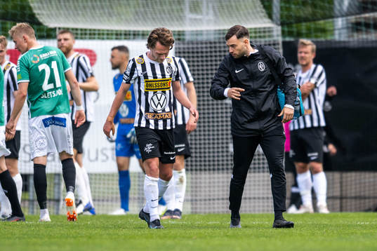 Landskronas Filip Ottosson och fysioterapeut Sebastian Ceder