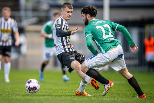 Landskronas Robin Dzabic och Brages Jonathan Syberg Tamimi