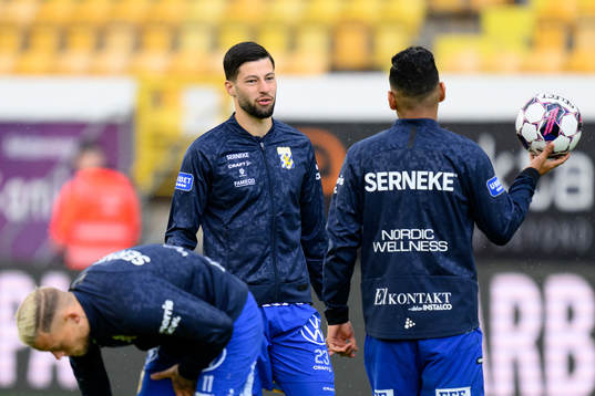 IFK Göteborgs Kevin Yakob innan fotbollsmatchen i