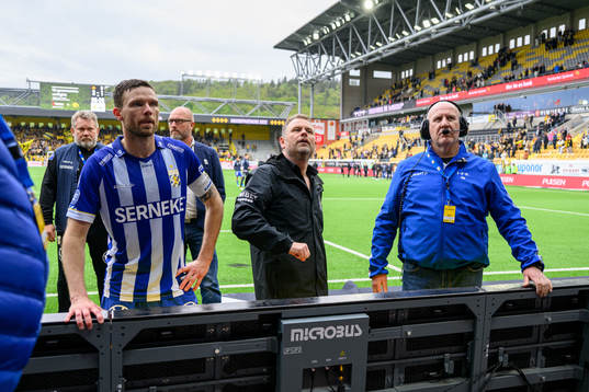 IFK Göteborgs Marcus Berg och tränare Mikael Stahre