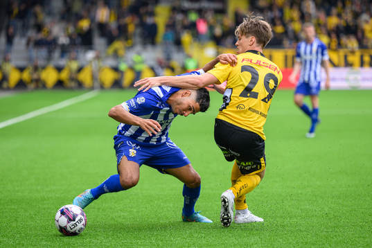 IFK Göteborgs Hosam Aiesh och Elfsborgs Oliver Zandén