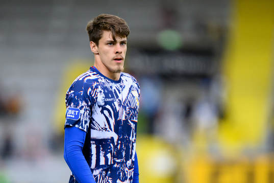 IFK Göteborgs Adam Ingi Benediktsson innan fotbollsmatchen