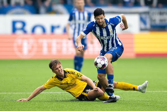 Elfsborgs Oliver Zandén och IFK Göteborgs Kevin Yakob
