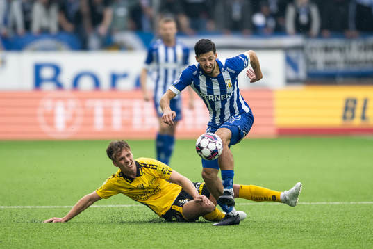 Elfsborgs Oliver Zandén och IFK Göteborgs Kevin Yakob