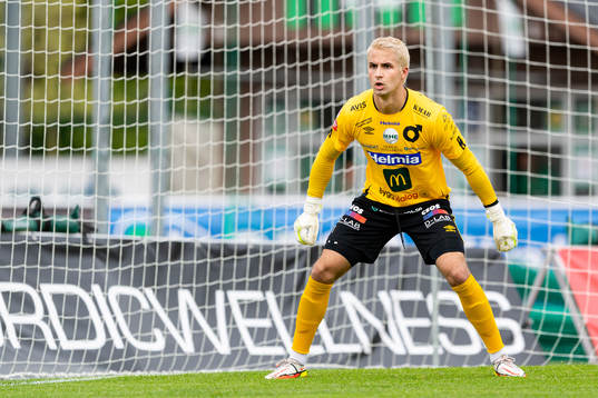 Degerfors målvakt Alfie Malik Whiteman