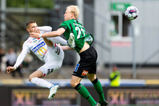Degerfors Christos Gravius och Varbergs André Boman