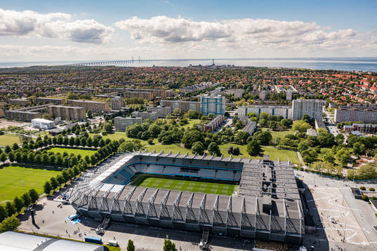 Drönarbild över Eleda Stadion