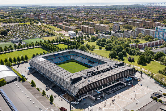 Drönarbild över Eleda Stadion