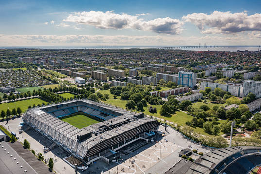 Drönarbild över Eleda Stadion