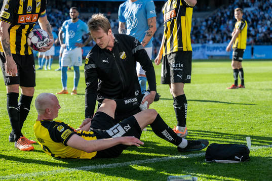 Häckens Valgeir Fridriksson har ont