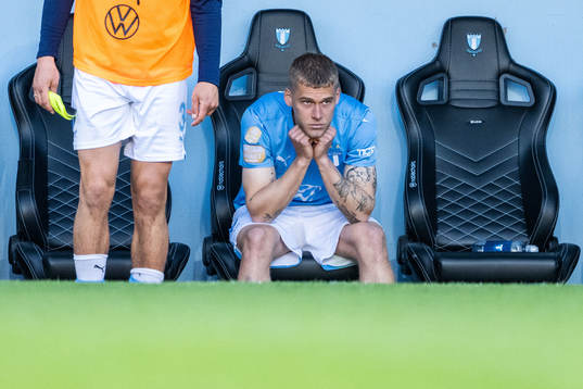 Malmö FFs Felix Beijmo deppar
