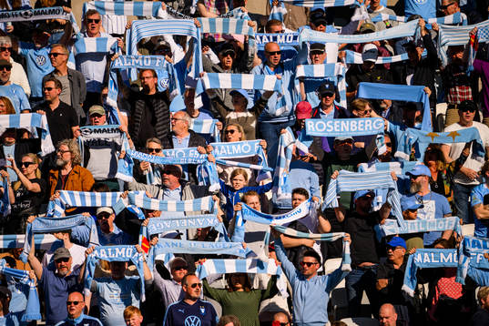 under fotbollsmatchen i Allsvenskan mellan Malmö FF och