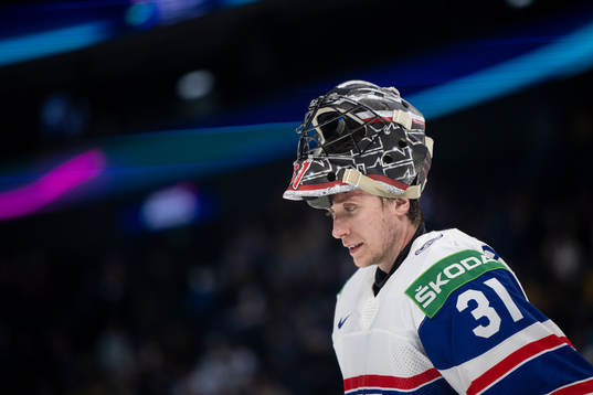 Goaltender Jonas Arntzen of Norway
