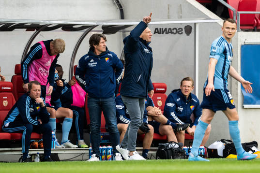 Djurgårdens tränare Kim Bergstrand, tränare Thomas