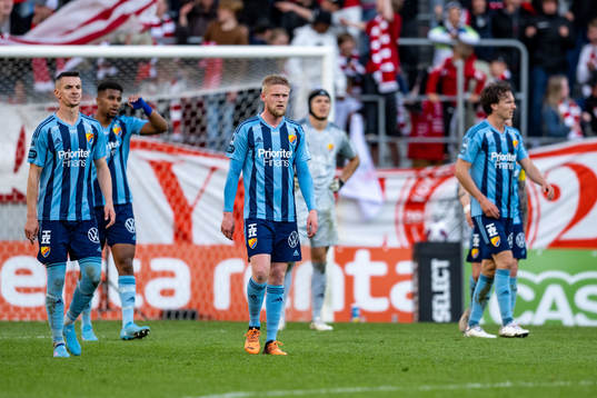 Djurgårdens spelare deppar