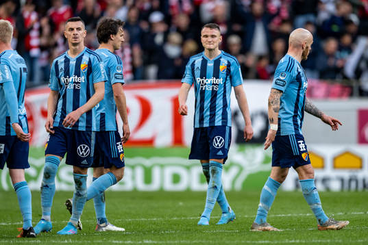 Djurgårdens spelare deppar