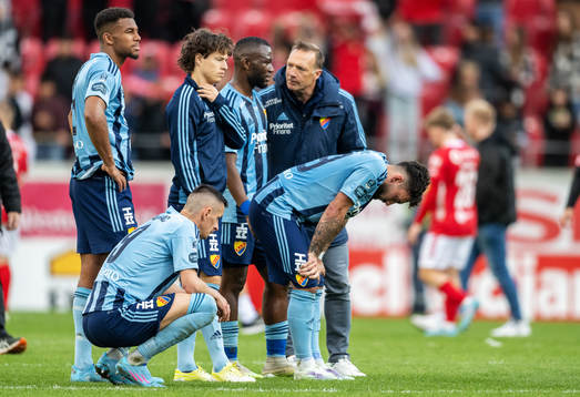 Djurgårdens Isak Hien, Haris Radetinac och Sead