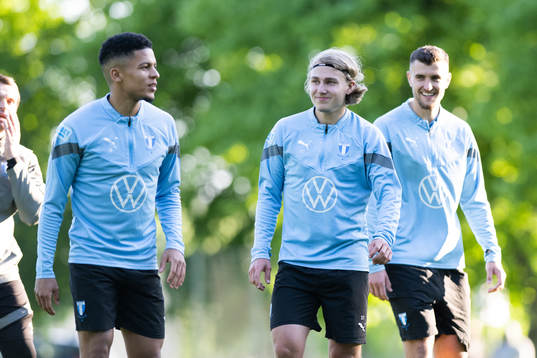 Malmö FFs Romain Gall, Sebastian Nansi
