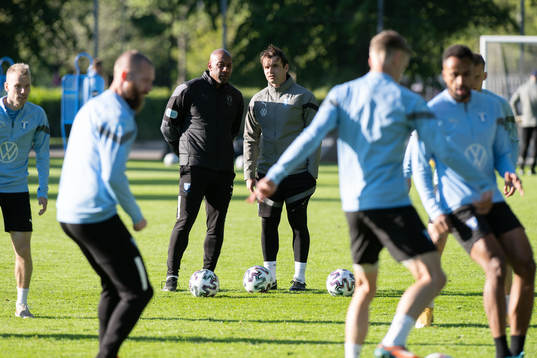 Malmö FFs tränare Milso Milosevic och assisterande