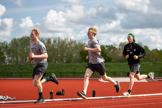 Theodor Niederbach, Adam Engström och Oskar Hassel