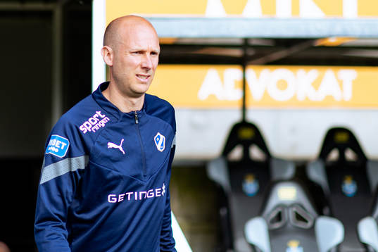 Halmstads Andreas Johansson före fotbollsmatchen i