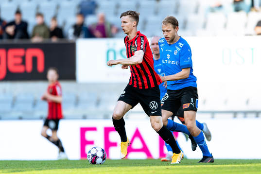 Brommapojkarnas Samuel Leach Holm och Halmstads Villiam