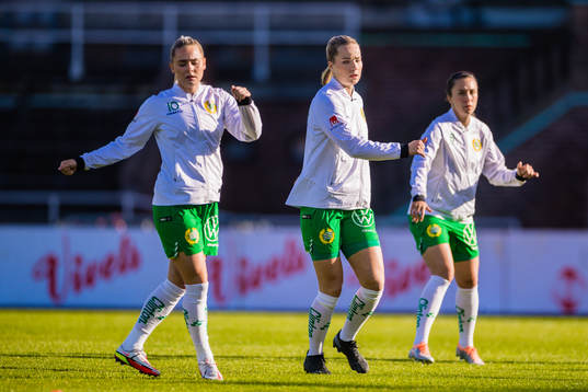 Hammarbys Emma Jansson och Eva Nyström