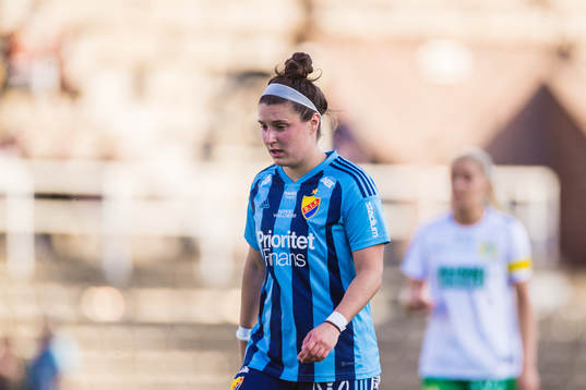 Djurgårdens Hayley Dowd deppar