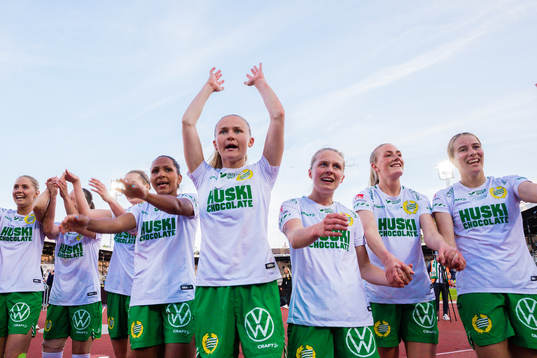 Hammarbys Madelen Janogy, Matilda Vinberg, Emilia Larsson,