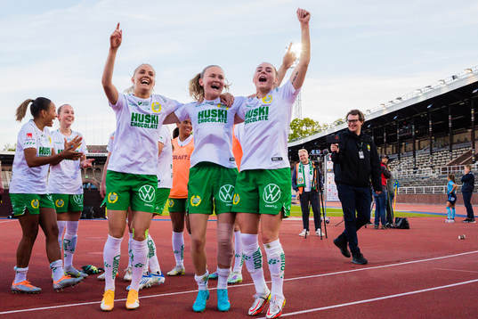 Hammarbys Alice Carlsson, Matilda Vinberg och Emma Jansson
