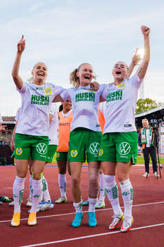 Hammarbys Alice Carlsson, Matilda Vinberg och Emma Jansson